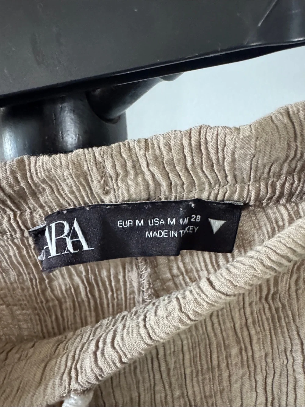 Beige Linen-Blend Casual Pants 8.T